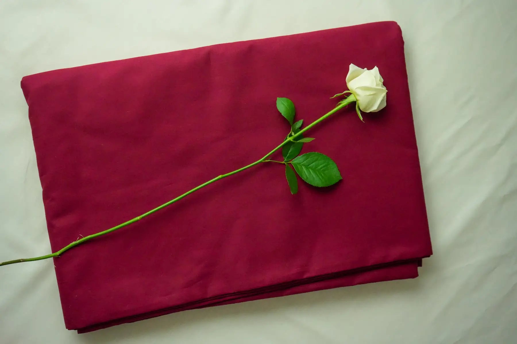 Housse de couette artisanale - Bordeaux