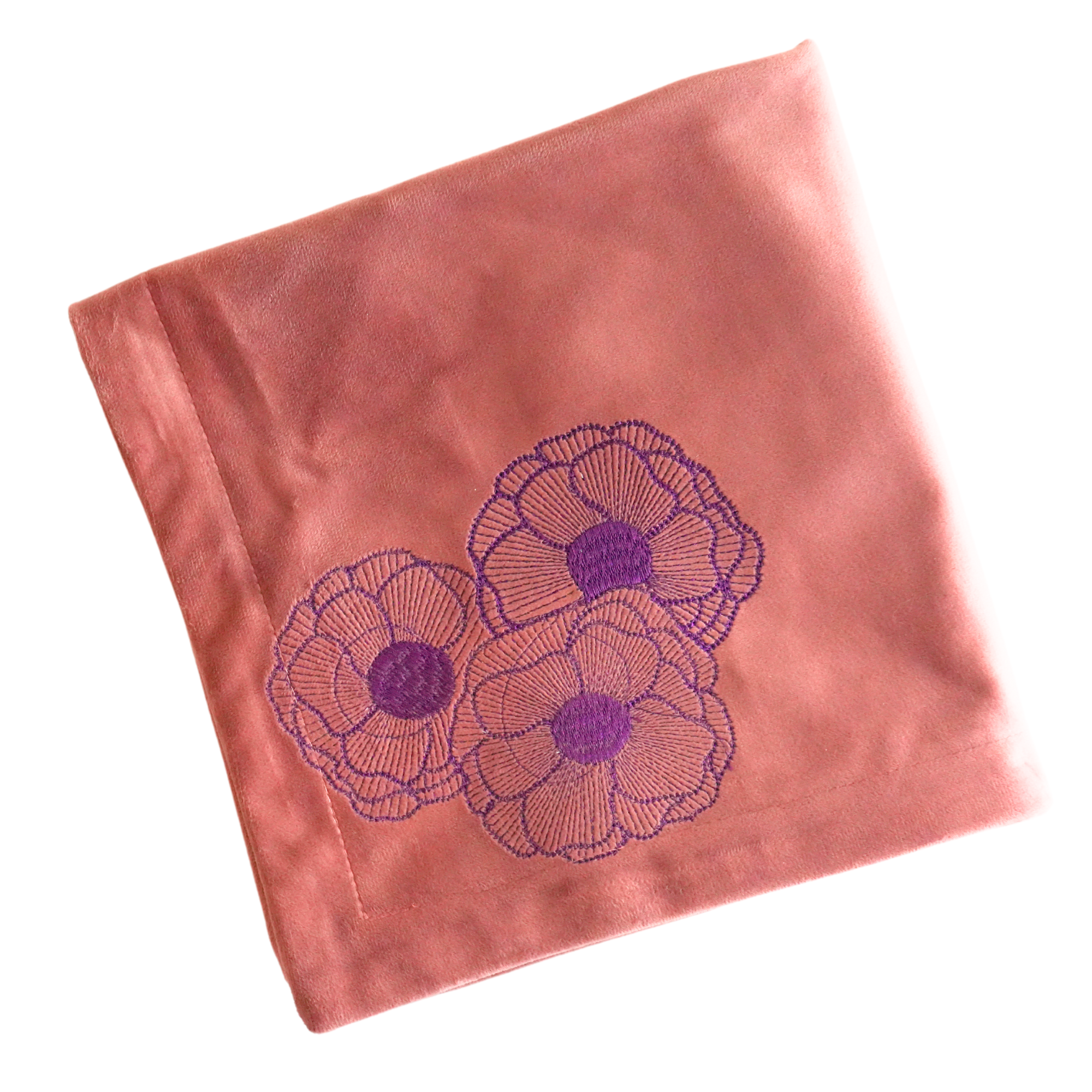 Taie de coussin artisanale - Rose